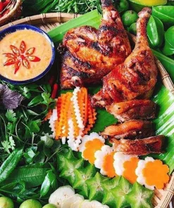 Gà Nướng Mắt Khén Hạt Dổi