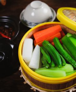 Rau Củ Quả Luộc Chấm Kho Quẹt