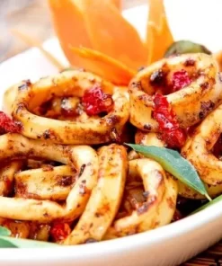 MỰC ỐNG Xào sa tế